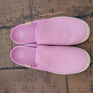 UGG Pink Slip-On Canvas Sneakers
